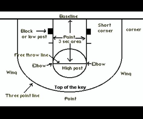 Basketball court positions Basketball Positions, Basketball Drills For Kids, Basketball Coaching, Basketball Tricks, Bola Basket, Volleyball Tips, Basketball Practice, Basketball Plays, Basketball Tips