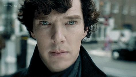 20 Perfect Sherlock GIFS For Every Situation #refinery29 Detective Gif, Bennedict Cumberbatch, Sherlock Gif, Sherlock Holmes Benedict Cumberbatch, Benedict Cumberbatch Sherlock, John Watson, Martin Freeman, Sherlock Bbc, Benedict Cumberbatch