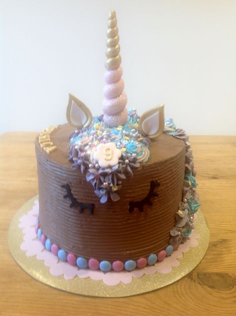 Chocolate Unicorn Birthday Cake 💜 Unicorn Cake Chocolate, Unicorn Chocolate Cake, Chocolate Unicorn Birthday Cake, Chocolate Unicorn Cake, Chocolate Birthday Cake Kids, Unicorn Cake Design, Unicorn Chocolate, Cake Shop Design, Marzipan Cake