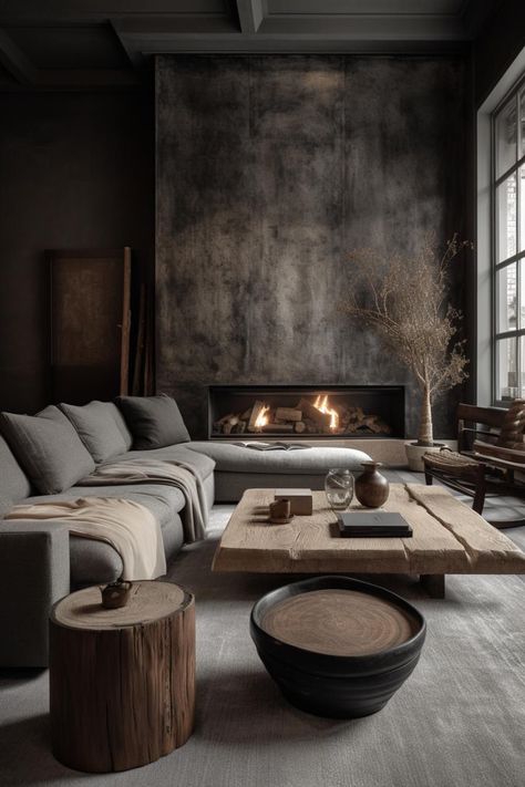 Wabi Sabi Living Room, Wabi Sabi Living, Wabi Sabi Interior, Home Decorating Ideas, Decoration Inspiration, Rustic Living Room, Design Living Room, Living Room Inspo, Cozy Living Rooms