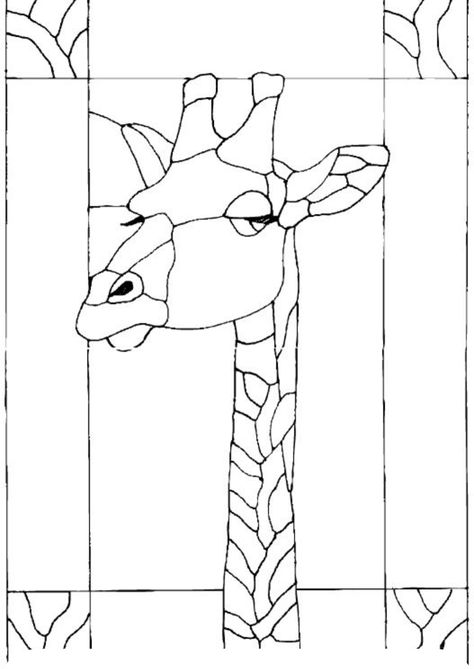 Stained Glass Giraffe Pattern, Easter Tree Decorations Ideas, Free Mosaic Patterns, Easter Planter Ideas, Mosaic Tiles Crafts, Art History Lessons, Giraffe Design, Glass Painting Patterns, Tree Decorations Ideas