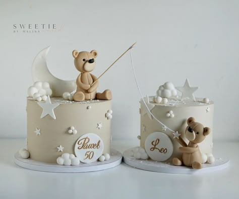 Twins Birthday Cake Ideas, Twin Cake Ideas, Twin Cakes, Cakes For Twins, Blue Baby Shower Cake, Twin Baby Shower Cake, Beatles Cake, Teddy Bear Birthday Cake, Baby Shower Twins