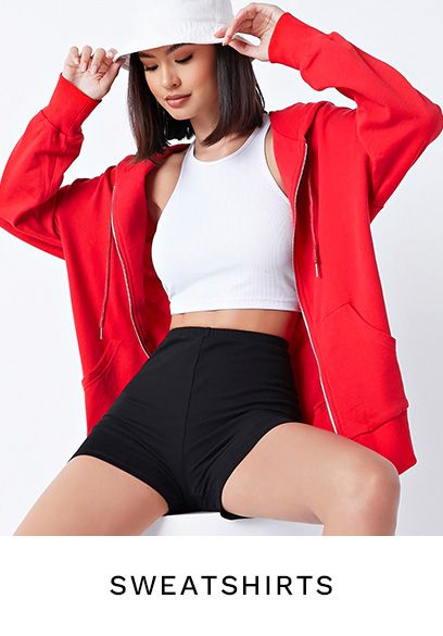 Shop Trendy Women's Fashion | Womens Clothing | SHEIN USA Red Zip Up Hoodie, Butterfly Embroidery, Cozy Pullover, Hoodie Outfit, Wardrobe Basics, Zip Up Hoodies, Modern Outfits, Drawstring Hoodie, Fashion Sale