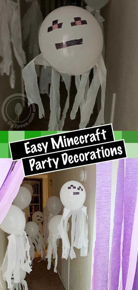 Diy Nether Portal, Easy Minecraft Decorations, Nether Portal Party, Minecraft Nether Decorations, Minecraft Birthday Party Decorations Diy, Minecraft Cake Ideas Easy, Minecraft Torch Ideas, Minecraft Diy Party Decorations, Minecraft Diy Decor