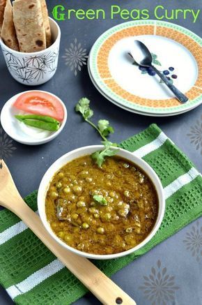 Peas Recipe Indian, Green Peas Curry, Green Peas Recipes, Veg Recipes Of India, Veg Curry, Indian Veg Recipes, North Indian Recipes, Vegetarian Salads, Veg Dishes