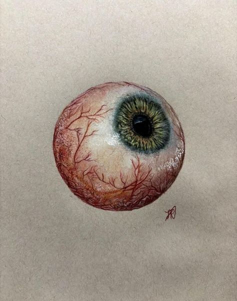 I AM AN ARTIST | I just finished this eyeball drawing and I actually like it 🥰 Took me 3 hours to draw and it’s drawn using Prismacolor Colored Pencils on strathm... | Facebook How To Draw Eyeballs, Eyes Drawing With Pencil Colour, How To Draw An Eyeball, Iris Art Eye, Eye Ball Drawings, Eyes Drawing Colored Pencils, Eyeballs Painting, Eyes Color Drawing, Eye Balls Drawing