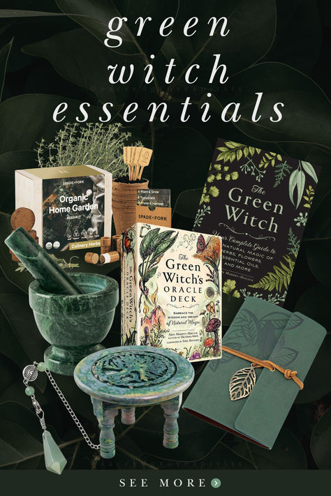 Discover some essentials that every green baby witch can add to their magickal arsenal. 🌿 Witch Essentials, Green Witch Aesthetic, Sacred Grove, Sacred Groves, Baby Witch, Must Have Tools, Witch Aesthetic, Essential Tools, Green Witch