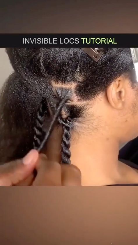 BraidsTribe on Instagram: "It’s Invisible locs y’all what do you think? Yes or no let me know 💛💛💛💛 Video is by @beautycanbraid 💛💛💛💛 . . . . . . . . . . . . . . . . #invisiblelocstwist #braidstribe #4chairchicks #4chairstyles #protectivestyles #learntobraid #twists #twistbraidstyle #protectivestylesfornaturalhair #twostrandtwists #twiststutorial #twiststyles #2strandtwists #twisthairstyle #twisthair #kinkytwisthairstyles #senegalesetwist #twistbraids #learntobraid #locstylesforwomen #... Invisible Locs Twist, Loc Retwist, Invisible Locs, Two Strand Twists, Weave Extensions, Twist Braid, Twist Styles, Step By Step Hairstyles, Twist Out