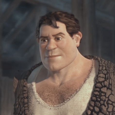 Curly Headed Cartoon Characters, Shrek Human Form, Hear Me Out Characters Male Funny, Handsome Shrek, Shrek Core, Human Shrek, Hot Takes, Cartoon Man, Dreamworks Animation