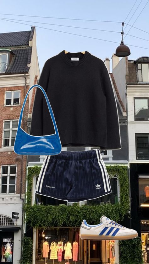 Summer fashion, summer copenhagen, sweater outfit, women’s fashion, women’s outfits, casual women’s fashion, casual outfits, soccer shorts, athletic outfits, athleisure, sneakers, adidas Summer Copenhagen, Sweater Outfit Women, Sporty Sweater, Fashion Casual Outfits, Athleisure Sneakers, Soccer Shorts, Sweater Outfit, Sneakers Adidas, Sweater Fits