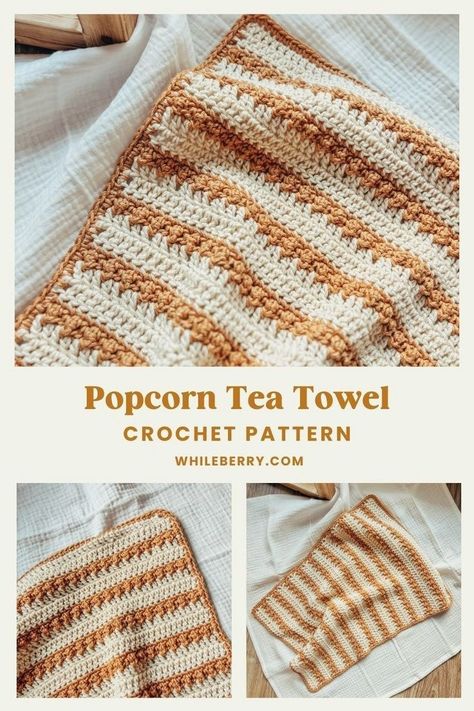 Whip up a quick and easy farmhouse kitchen towel with this beginner-friendly crochet pattern! Designed for those new to crochet, this pattern walks you through creating a beautiful and functional dish rag or facecloth that adds charm to your home. Whether you're looking to complete a simple project in a short time or want to stock up on handmade kitchen essentials, this pattern is the perfect choice. Crochet Tea Towel, Kitchen Towel Crochet, Crochet Towels, Towel Crochet, Crochet Dish Towels, Modern Knitting Patterns, Quick Crochet Projects, Dish Rag, Dishcloth Crochet Pattern