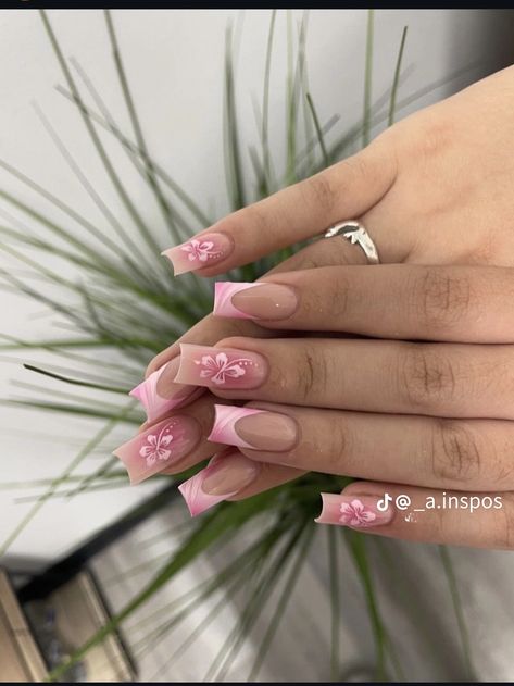 Holiday Acrylic Nails, Simple Gel Nails, Summery Nails, Girly Acrylic Nails, French Tip Acrylic Nails, Classy Acrylic Nails, Acrylic Nails Coffin Pink, Unique Acrylic Nails, Acrylic Nails Coffin Short