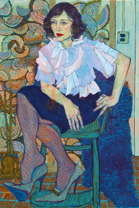 Expressive Color-Filled Portraits of Friends and Family by Hope Gangloff | Colossal Modern Figurative Painting, Modern Portrait Painting, Hope Gangloff, Expressive Painting, Paintings Ideas, Colossal Art, Contemporary Portrait, 수채화 그림, Portrait Paintings