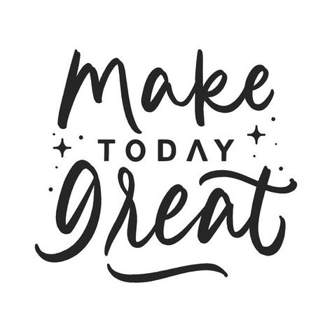 Make Today Great Lettering Design Quote, Commercial Use, Instant Download, Vector Design, Icons T shirt #tshirt t-shirt #t_shirt t shirts #tshirts t-shirts #t_shirts T shirt design #tshirtdesign T-shirt designs #t_shirtdesign T shirts designs #tshirtsdesigns 5.174 Typography Art Quotes, Crochet Star Patterns, Quotes Icons, Make Today Great, Chic Tattoo, Free T Shirt Design, Design Jersey, Personal Growth Motivation, Design Quote