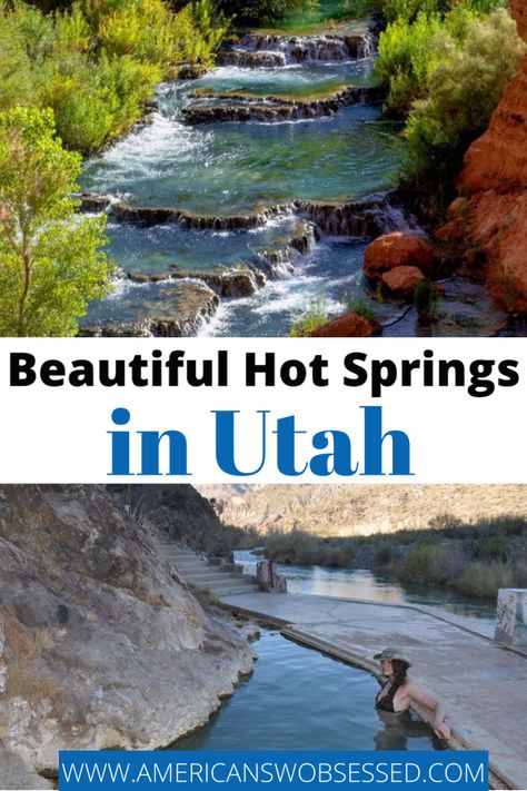 These Utah hot springs are some of the best natural hot springs in Utah. As you will see from the pictures, these are really beautiful areas you can visit and go for a soak. hot springs utah | utah hot springs | natural hot springs in utah | prettiest hot springs in Utah | utah hot springs map Hot Springs In Utah, Hot Springs Utah, Utah Hot Springs, Utah Hiking, Utah National Parks Road Trip, Utah Trip, Fun Trips, Natural Hot Springs, Utah Vacation