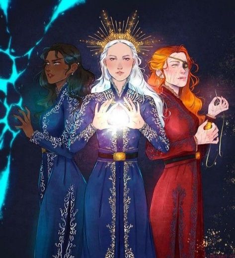 Grisha Triumvirate, Alina And Genya, Shadow And Bone Series, Argumentative Antithetical Dream Girl, Grishaverse Fanart, Different Powers, Ruin And Rising, Sun Crown, Six Of Crows Characters