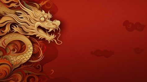 Chinese Dragon Wallpaper Pc, Chinese Dragon Background, Nowruz Card, Chinese New Year Background, Chinese New Year Poster, Chinese Background, Chinese New Year Dragon, Chinese Holidays, Year Poster