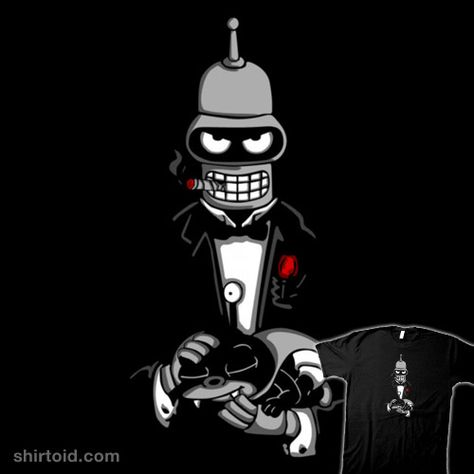 The Botfather #bender #film #futurama #melonseta #movie #nibbler #robot #thegodfather #tvshow Futurama, Cartoon Character