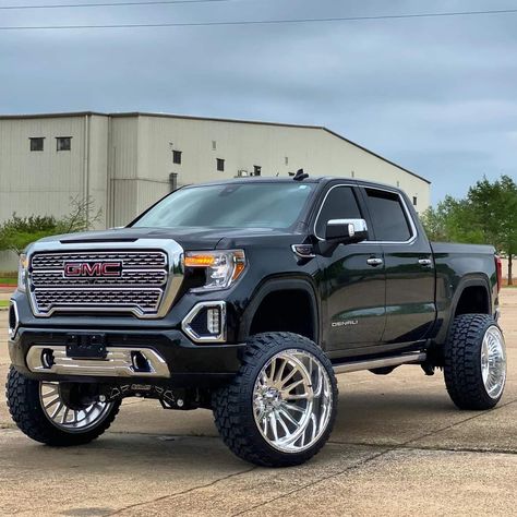 Gmc Sierra 1500 Lifted, 2020 Gmc Sierra 1500, Gmc Denali Truck, Truck Lifted, Denali Truck, Gmc Denali, Chevy Trucks Silverado, Truck Flatbeds, Dropped Trucks