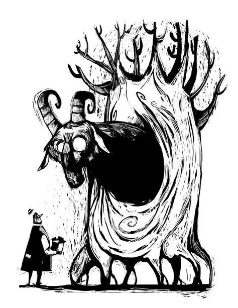 Creepy tree Creepy Tree Tattoo, Scary Trees Drawing, Tree Eyes, Creepy Tree Art, Creepy Tree Illustration, Creepy Tree Painting, Eyes Illustration, Creepy Tree, Creepy Characters