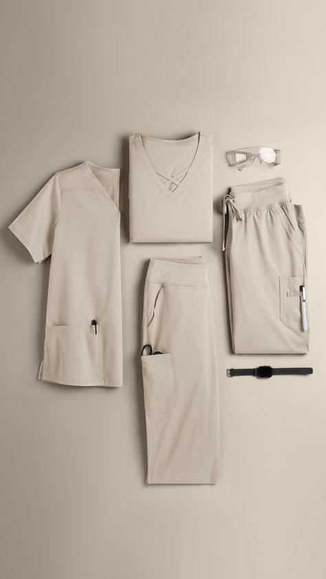 🏖️🤍 Elevate your look with White Sand! This new shade is ideal for a chic update and a subtle pop of color! Cna Outfits Scrubs, Fall Scrubs, Medical Backpack, Medical Scrubs Fashion, Ideal Male Body, White Scrubs, Stylish Scrubs, Medical Scrubs Outfit, Scrubs Outfit