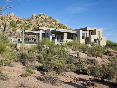 Drewett Works - Phoenix Home & Garden Desert House, Desert Homes, Lap Pool, Luxe Interiors, Modern Patio, Interiors Design, Desert Landscaping, Pool Area, Landscape Architect