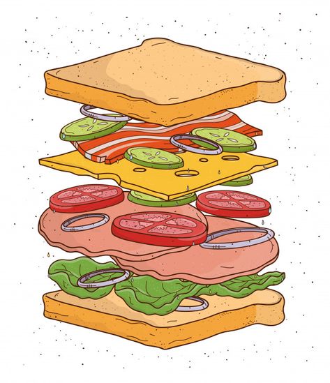 Discover thousands of Premium vectors available in AI and EPS formats Sandwich Drawing, Burger Drawing, Salad Tomato, Tomato Cheese, Chicken Illustration, Cartoon Expression, Dessert Illustration, Sketch Icon, Food Doodles