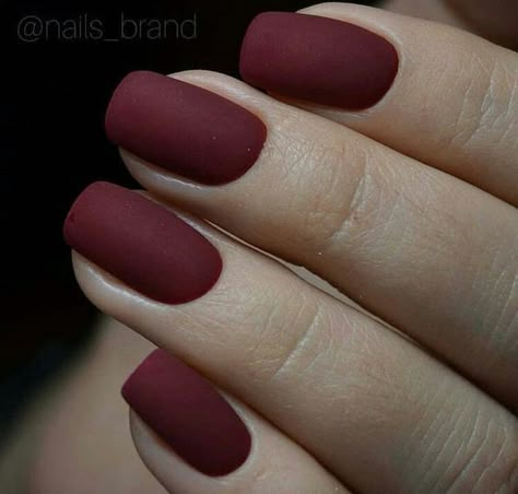 Matte Red Gel Nails, Burgundy Nail Ideas Acrylic Short, Sns Matte Nails, Short Red Matte Nails, Matte Burgundy Nails Short, Matte Dip Nails Short, Dip Nails Matte, Matte Nails Burgundy, Dream Nails Short