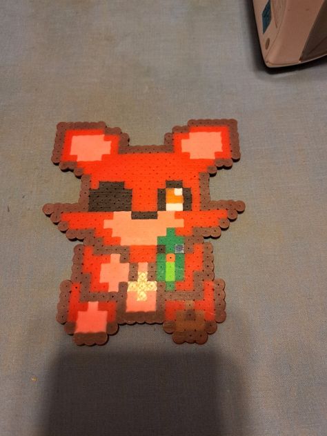 Foxy Perler Beads, Perler Beads Pattern, Foxy Plush, Diy Kandi, Kandi Ideas, Perler Ideas, Beads Pattern, Perler Crafts, Diy Perler Bead Crafts