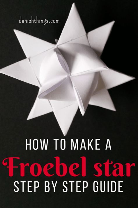 Folded Paper Stars, German Christmas Traditions, German Star, Diy Christmas Star, Hanging Craft Ideas, Danish Christmas, Origami Star, Sustainable Christmas, Paper Christmas Ornaments