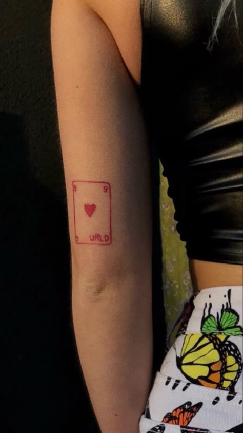 Card Suite Tattoo, Small Playing Card Tattoo, Ace Of Hearts Card Tattoo, Cards Tattoo Women, Jack Card Tattoo, Playing Card Tattoo Ideas, Deck Of Cards Tattoo, Card Tattoo Ideas, Playing Card Tattoo