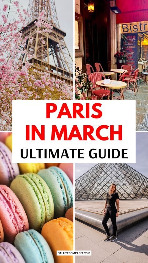 Planning a trip to Paris in March? Here's your ultimate guide with packing lists, outfit ideas, and tips on what to wear in March. Get ready for stunning aesthetics, spring vibes, and fashionable wardrobe tips for men and women. Read it now! How To Pack For Paris In Spring, Paris Outfit In March, Paris In March Outfits 2024, Paris Travel Outfits Spring, How To Dress In Paris Spring, March Paris Outfits, Must See In Paris, What To Pack For Paris In March, What To Pack For Italy In March