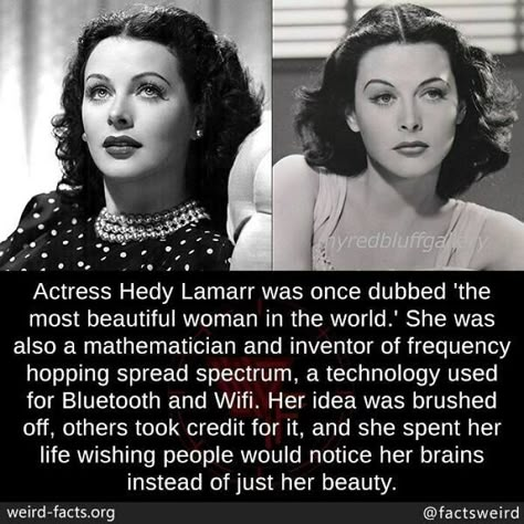 Weird History Facts, The Most Beautiful Woman, Hedy Lamarr, History Facts Interesting, Unbelievable Facts, Science Facts, Historical Facts, Interesting History, Badass Women