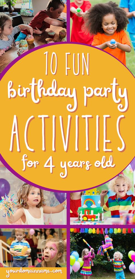 These activities have been time-tested and kid-approved! Your kids will enjoy their next birthday party with these games! Click the link to see more! | birthday party activities for kids | fun games for kids' birthday party | #birthdaygames #kidsparty #partyhacks Party Games 5 Year, Four Year Old Birthday Party Activities, Games For 3 Year Birthday, Preschool Birthday Party Activities, Four Year Old Birthday Activities, Preschool Birthday Party Games, 5 Year Birthday Party Activities, Party Games 4 Year, Party Games For 5 Yrs Old