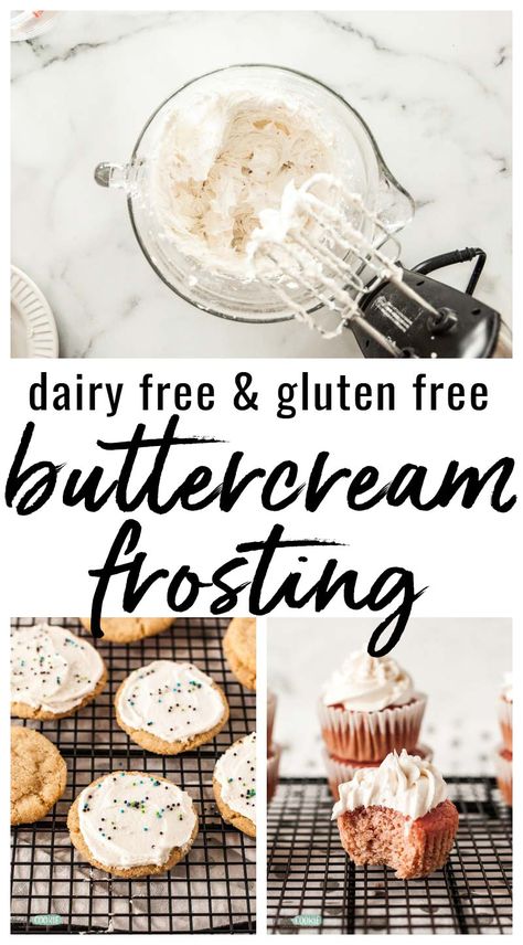 Gluten And Dairy Free Icing, Dairy Free Cookie Frosting, Dairy Free Cookie Icing, Dairy Free Frosting For Sugar Cookies, Dairy Free Sugar Cookie Frosting, Dairy Free Sugar Cookie Icing, Dairy Free Frosting Recipe, Dairy Free Icing Recipe, Dairy Free Buttercream Frosting