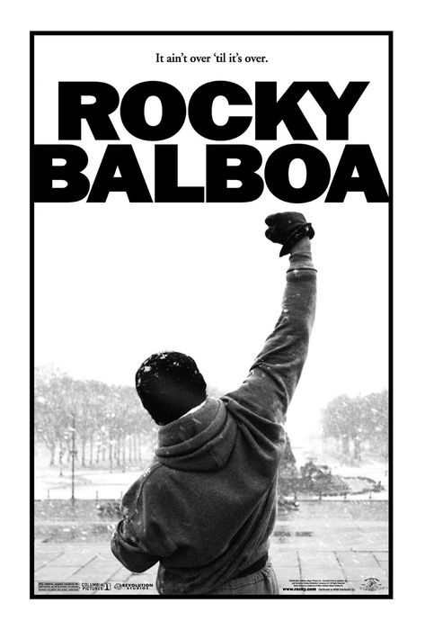 Rocky Balboa 2006, Rock Balboa, Rocky Balboa Movie, Rocky Balboa Poster, Rocky Balboa Quotes, Logo Film, Rocky Ii, Film Cult, Film Netflix