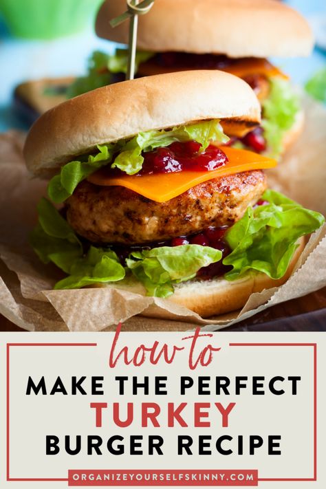 Burger Recipes Healthy, Turkey Burger Recipes Healthy, Ground Turkey Burgers, Best Turkey Burgers, Turkey Burger Recipe, Easy Summer Dinner, Burger Recipes Beef, The Best Turkey, Perfect Turkey