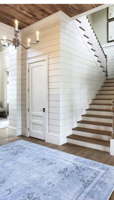 Shiplap Home, Crown Molding, Fixer Upper, Lake House, Pantry, House Ideas, Molding, Stairs, New Homes