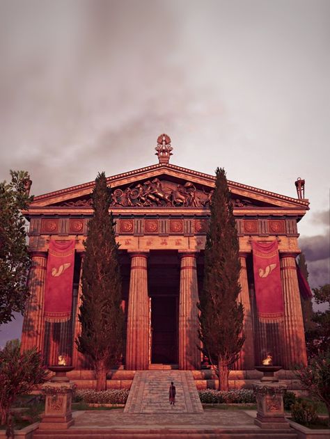 Apollo Temple Greece, Cassandra Greek Mythology, Apollo Temple, Greek Aesthetic, Temple Of Apollo, Ac Odyssey, Scenery Ideas, Assassin's Creed Odyssey, Antique Architecture