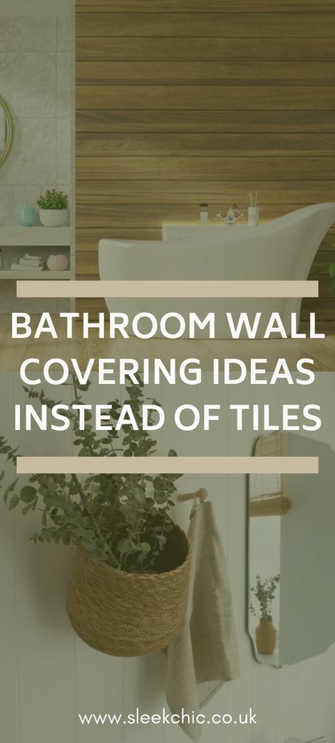 Non Tile Bathroom Walls, Tiling Bathroom Walls Diy, Alternative To Tiles In Bathroom, Bathroom No Wall Tiles, No Tiles Bathroom Walls, Tile Sheets Bathroom Wall, Easy Bathroom Wall Covering, Bathroom Wall Material Ideas, Decorative Wall Bathroom