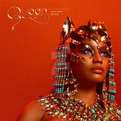 Nicki Minaj Album Cover, Queen Nicki Minaj, Queen Album Covers, Nicki Minaj Album, Onika Maraj, Cleopatra Makeup, Queen Albums, Nikki Minaj, Nicki Minaj Photos