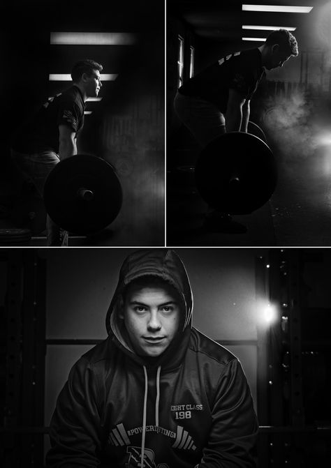 Weight Lifter Senior Pictures, Powerlifting Senior Pictures Photo Ideas, Senior Picture Ideas Powerlifting, Senior Weightlifting Pictures, Boxing Senior Pictures, Senior Picture Ideas Weightlifting, Weightlifting Senior Pictures, Gym Portrait Photography, Gym Graduation Pictures