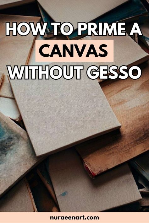 Want to try a new approach to canvas priming? Learn how to prime a canvas without gesso and discover the benefits of this alternative technique. #art #gesso #canvas #artisticprocess #gessofreeart #canvaspainting How To Prep Canvas For Acrylic Painting, Unprimed Canvas Art, How To Gesso A Canvas, How To Prime A Canvas, How To Make Gesso For Canvas, How To Prep A Canvas, How To Prep Canvas For Acrylic, Prepping Canvas For Acrylic, How To Prepare A Canvas For Painting