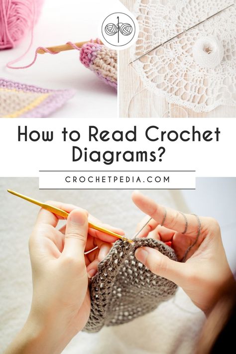 How To Follow Crochet Diagram, How To Read Crochet Diagrams, How To Read Crochet Patterns, Crochet Help, Crochet Loom, Crochet Therapy, Crochet Stitches Symbols, Crochet Diagrams, Crochet Beginner