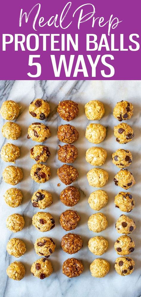 Meal Prep Protein, Cookie Dough Peanut Butter, No Bake Protein Balls, High Energy Snacks, Prep Snacks, Protein Balls Healthy, Protein Ideas, Protein Balls Recipes, Freezable Meals