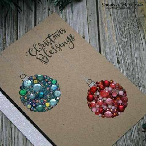 Sequin Ornaments Diy, Diy Slide, Ornaments Diy Christmas, Diy Christmas Card, Sequin Ornaments, Ornament Card, Shelves Diy, Paint Kitchen, Amazing Kitchen