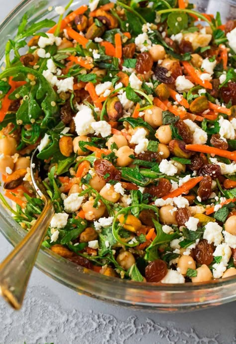 Moroccan Chickpea Salad, Chickpea Quinoa Salad, Chickpea Quinoa, Moroccan Chickpea, Moroccan Salad, Well Plated, Mediterranean Chickpea Salad, Moroccan Dishes, Chickpea Salad Recipes