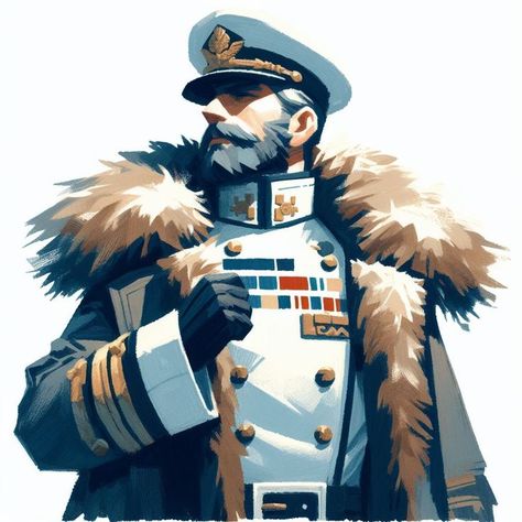 Navy Captain Character Design, Imperial Officer Art, Military Character Design Male, Soldier Uniform Concept Art, Officer Character Design, Researcher Character Design, Military Character Design, Dieselpunk Character Art, Pilot Character Design