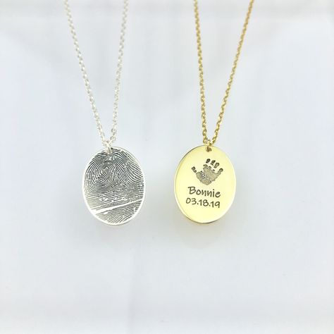 Thumbprint Necklace, Fingerprint Necklace, Girl Bedrooms, Handwriting Necklace, Cute Couple Gifts, Memorial Necklace, Necklace Unique, Lovely Necklace, Childrens Gifts