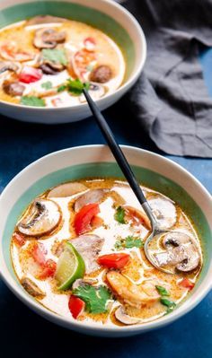 Tom Kha Soup Shrimp, Tom Kha Gai Soup Recipe, Shrimp Thai, Keto Karma, Tom Kha Gai Soup, Shrimp Keto, Keto Chinese, Tom Kha Kai, Tom Kha Soup